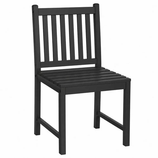 Sedia da esterno in metallo nero