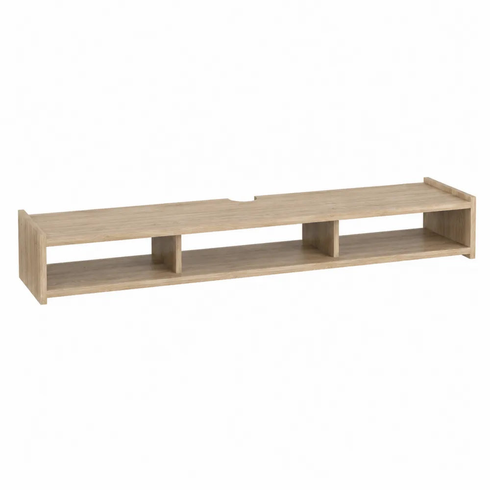 Mobile TV in MDF con Scomparti Rovere Chiaro 140x30x20 cm